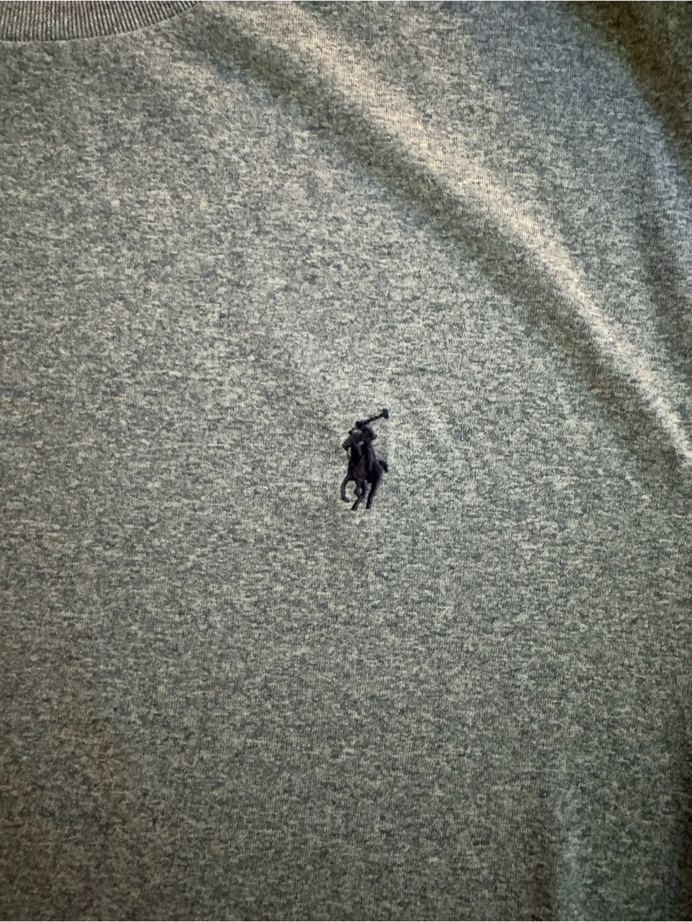 Polo by Ralph Lauren Men’s Heather Navy Crew Short-Sleeve Tee Size L